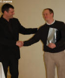 Simon gets Champagne from the Board of Directors