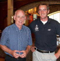 with Pat Nicol, Peter's father ...