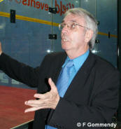 Compere Malcolm gets the show on the road ...